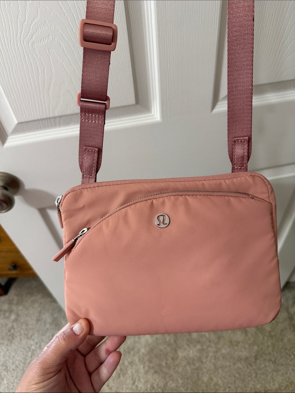 Lululemon Curved Lines Crossbody Bag Pink Pastel